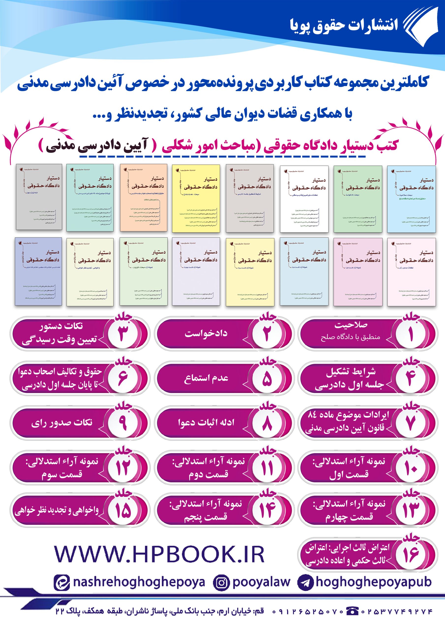 مجموعه 16 جلدی آیین دادرسی مدنی